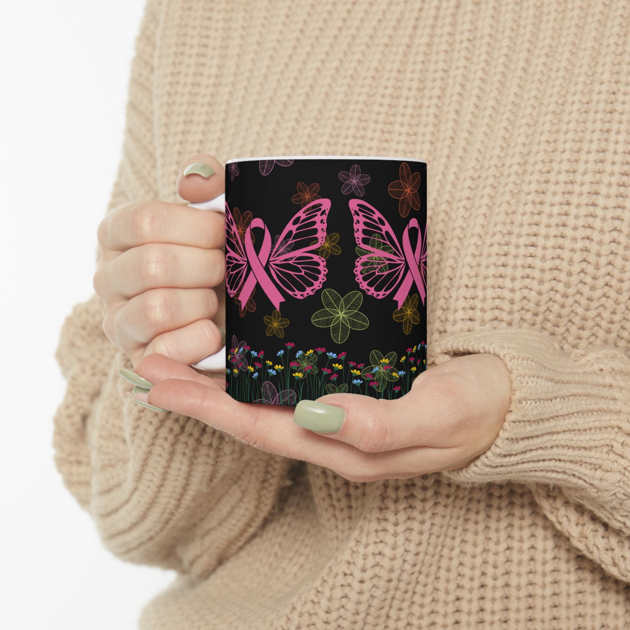 Breast Cancer Awareness Butterfly Mug - 11oz & 15oz 4 7147904750303428654 2048