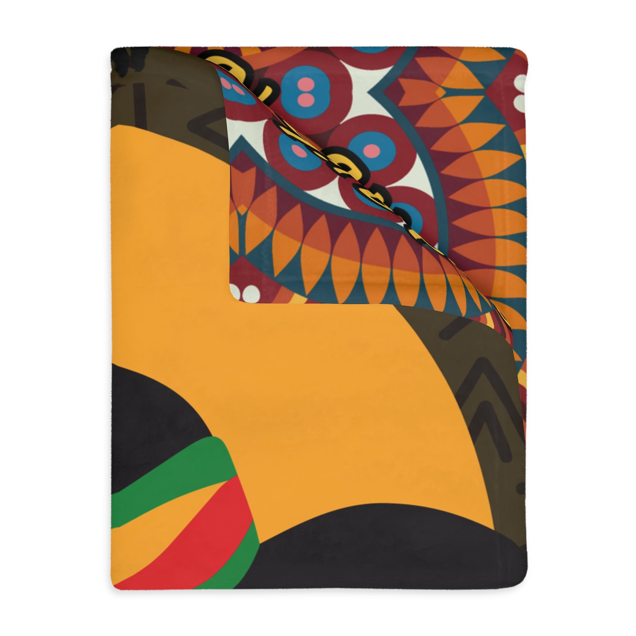 African Woman Vibes Velveteen Microfiber Blanket - Two-Sided Print | Cozy Home Décor with Positive Messages 8 1360034229360689553_2048 jpeg