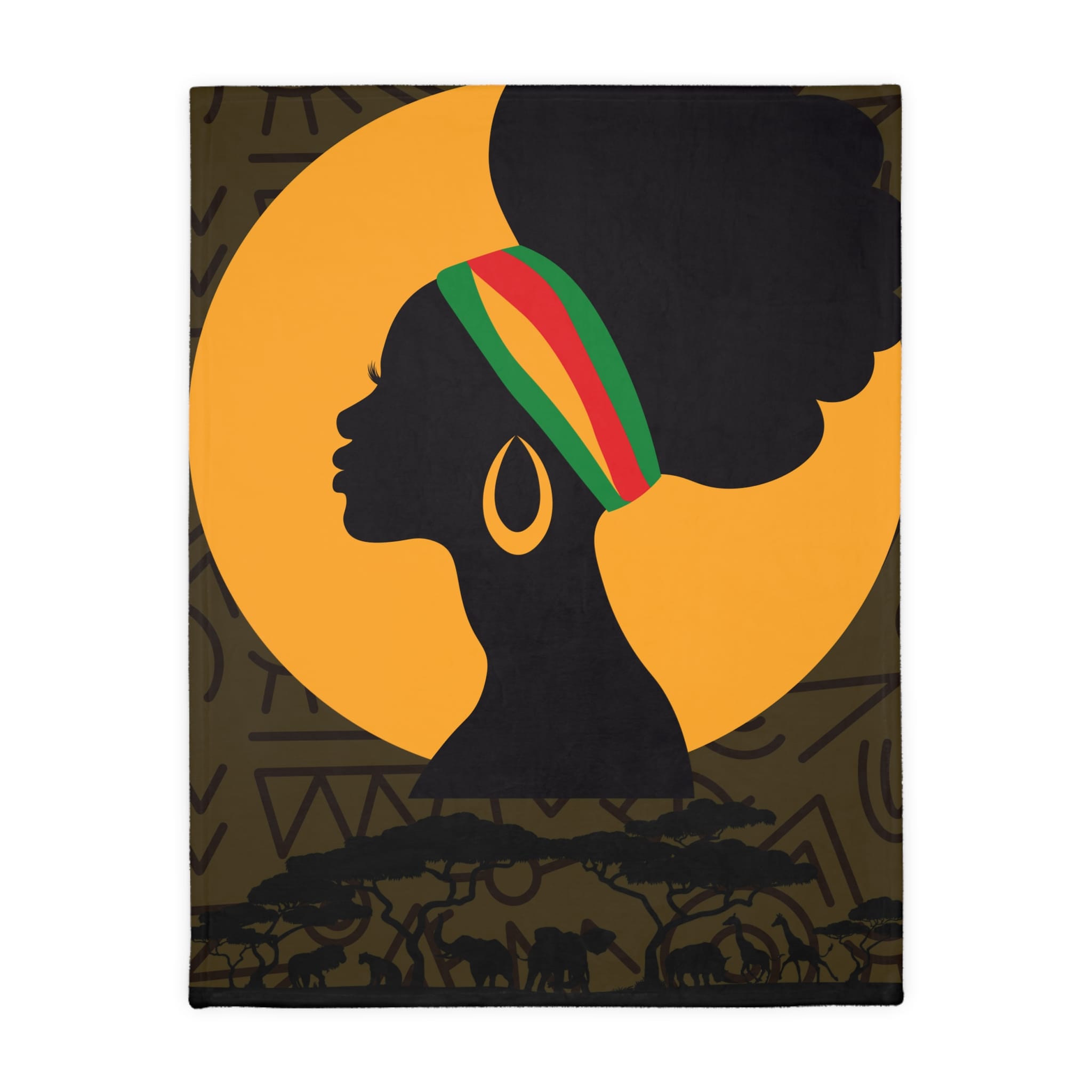 African Woman Vibes Velveteen Microfiber Blanket - Two-Sided Print | Cozy Home Décor with Positive Messages 11 4375028236296046884_2048 jpeg