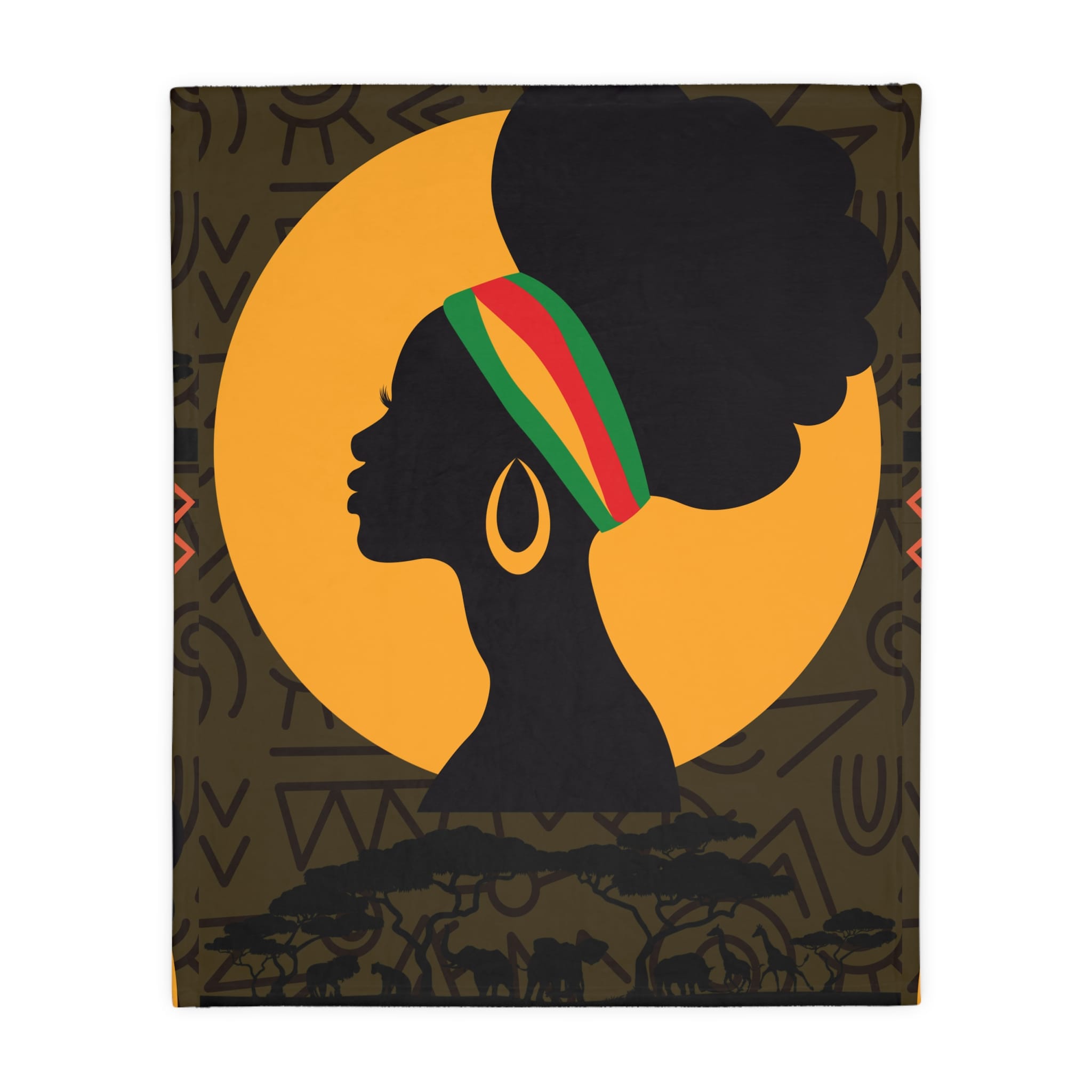 African Woman Vibes Velveteen Microfiber Blanket - Two-Sided Print | Cozy Home Décor with Positive Messages 6 787850324542996990_2048 jpeg