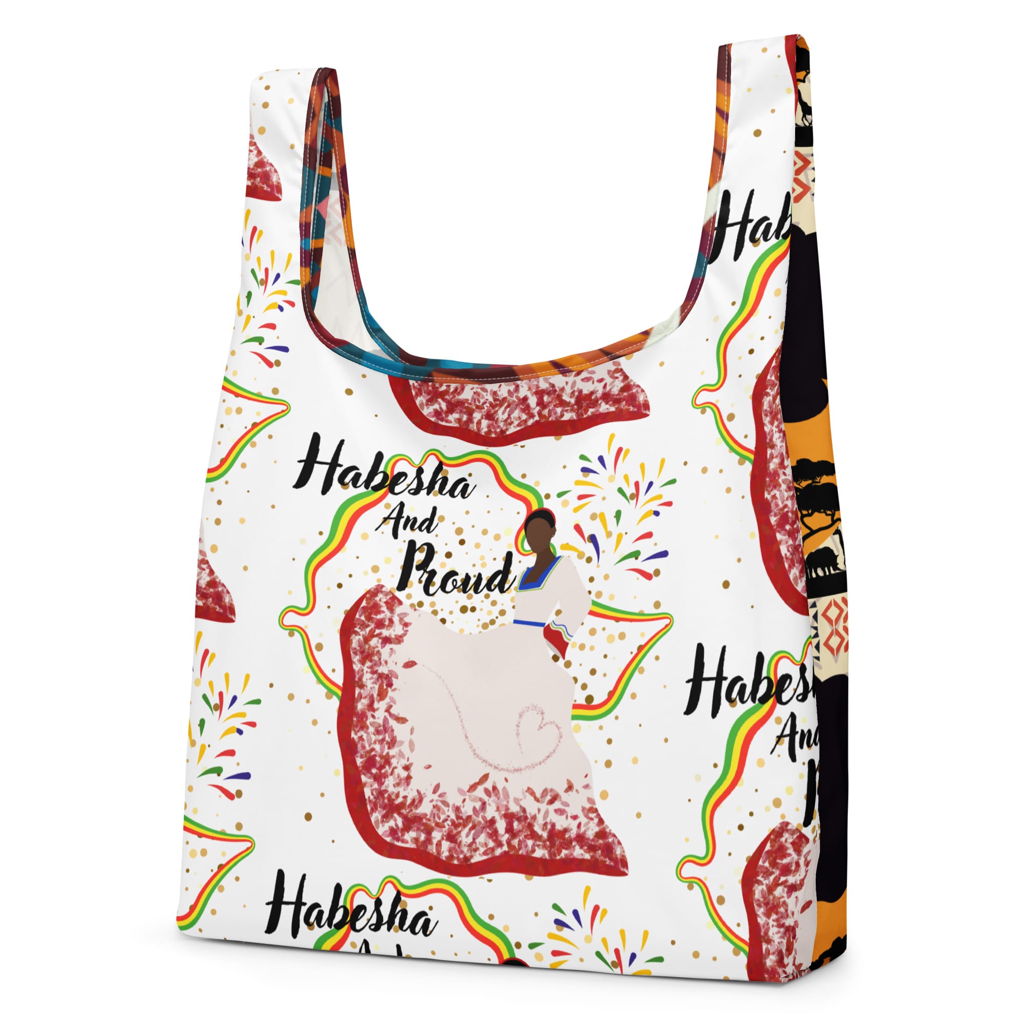 Habesha and Proud Double Sided Women's Shopping bag 8 all-over-print-shopping-bag-white-left-front-690917b395f29 jpg