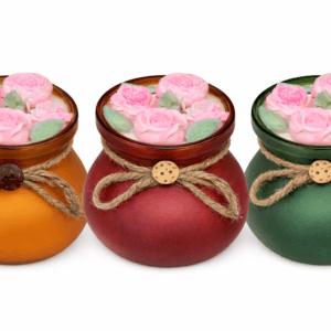 Decorative Rose Wax Candle