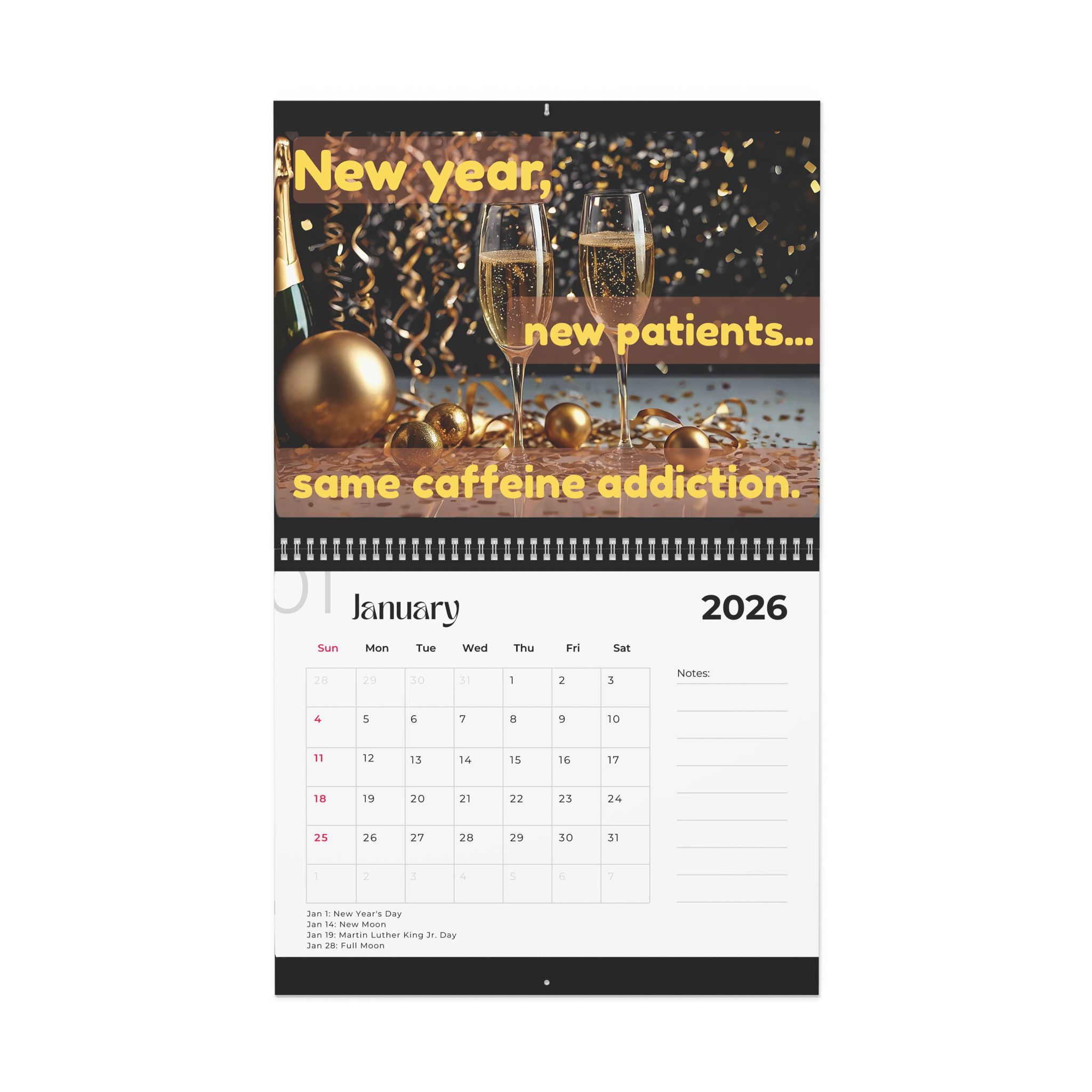 Funny Nurse 2026 Wall Calendar — Humorous Nurse Quotes with Notes Section 4 17503308378504987363_2048 jpeg